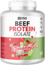 بيف بروتين أيزوليت – بنكهة الفراولة والليمون