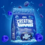 حلوى الكرياتين الجيلاتينية توت الأزرق