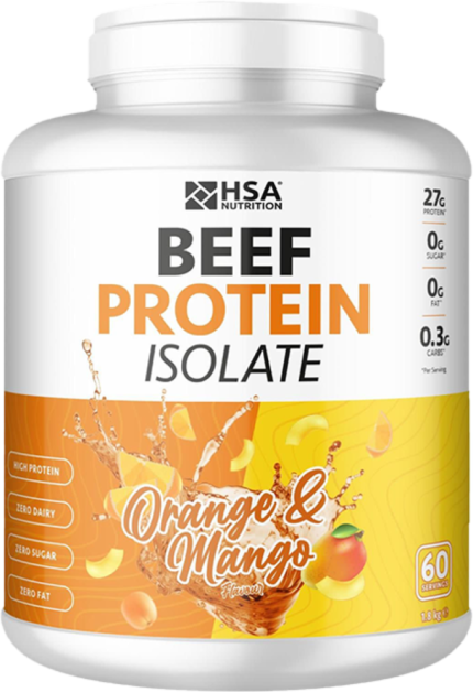 Beef Isolate بروتين بنكهة برتقال ومانجو