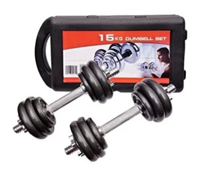 طقم دامبلز 15 كجم 🏋️